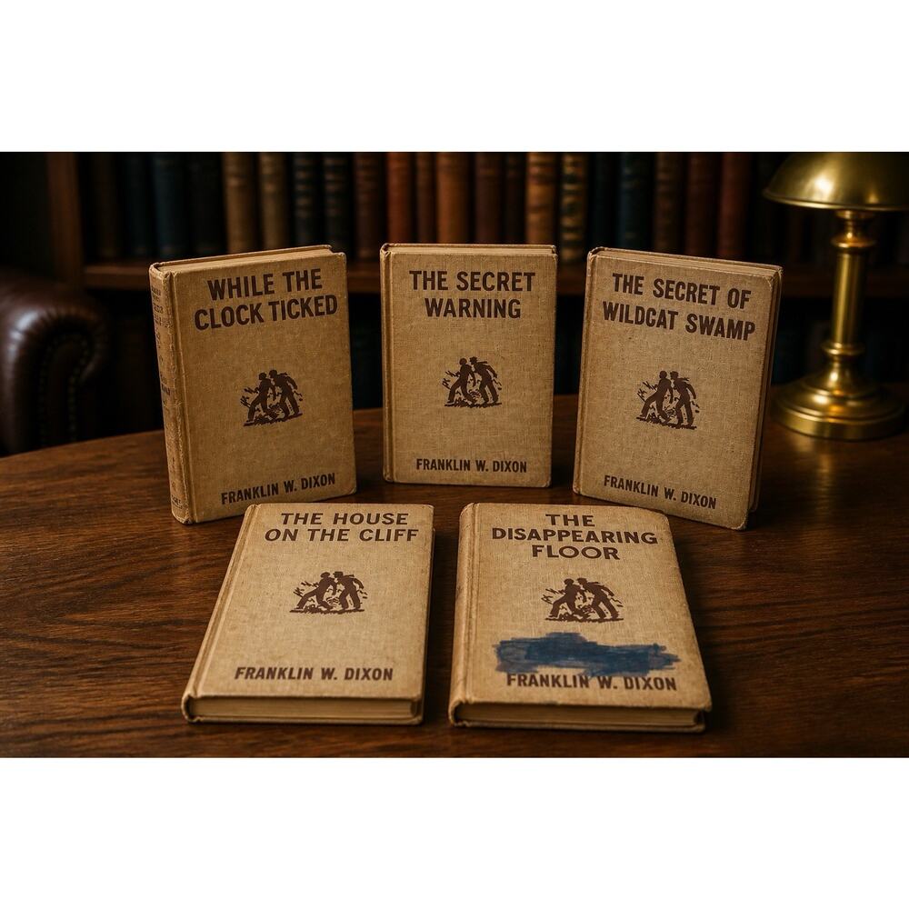 Lot Of 5 Franklin W Dixon Hard Cover From 1927-32-38-40-52 Assortment